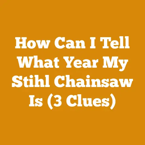 How Can I Tell What Year My Stihl Chainsaw Is (3 Clues)