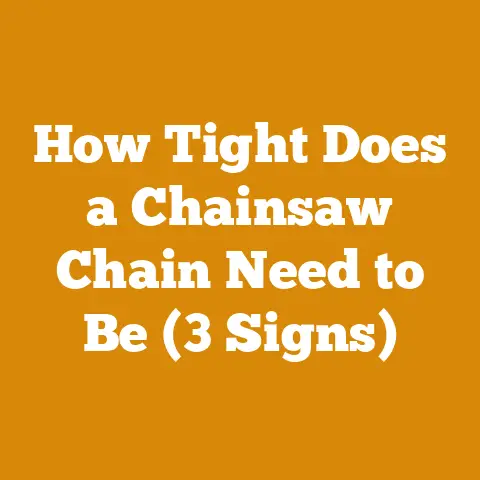 How Tight Does a Chainsaw Chain Need to Be (3 Signs)