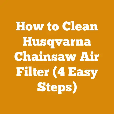 How to Clean Husqvarna Chainsaw Air Filter (4 Easy Steps)