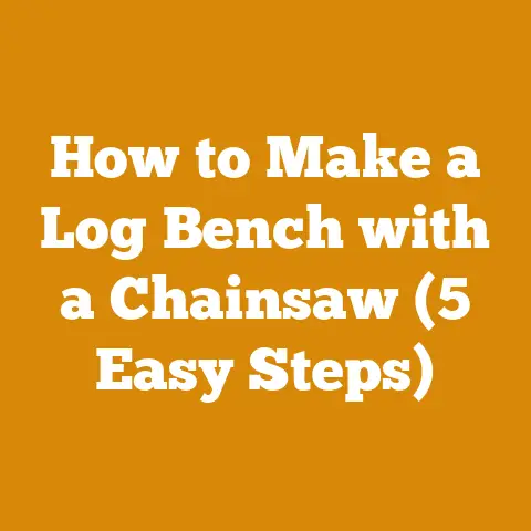 How to Make a Log Bench with a Chainsaw (5 Easy Steps)