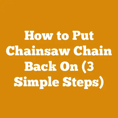 How to Put Chainsaw Chain Back On (3 Simple Steps)