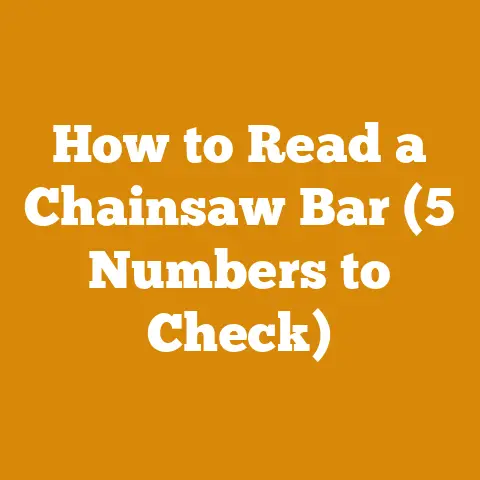How to Read a Chainsaw Bar (5 Numbers to Check)