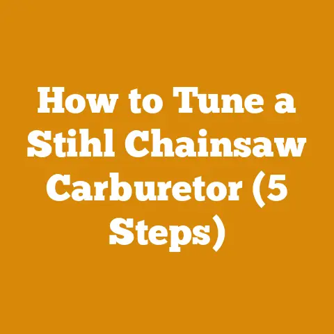 How to Tune a Stihl Chainsaw Carburetor (5 Steps)