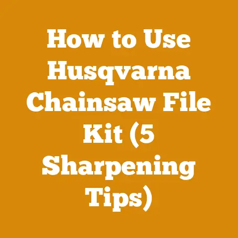 How to Use Husqvarna Chainsaw File Kit (5 Sharpening Tips)