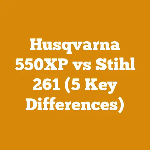 Husqvarna 550XP vs Stihl 261 (5 Key Differences)