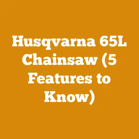 Husqvarna 65L Chainsaw (5 Features to Know)