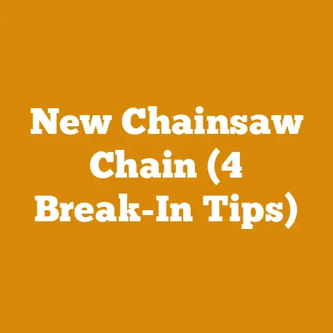 New Chainsaw Chain (4 Break-In Tips)