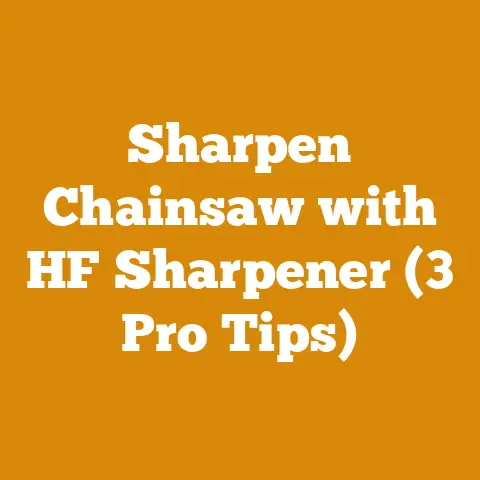 Sharpen Chainsaw with HF Sharpener (3 Pro Tips)