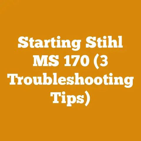 Starting Stihl MS 170 (3 Troubleshooting Tips)