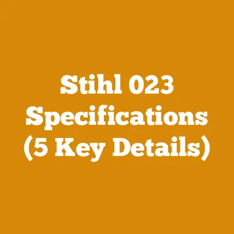 Stihl 023 Specifications (5 Key Details)