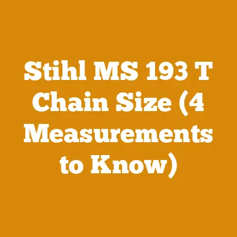 Stihl MS 193 T Chain Size (4 Measurements to Know)