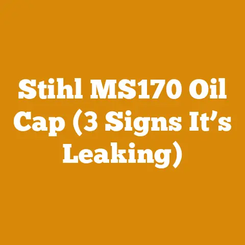 Stihl MS170 Oil Cap (3 Signs It’s Leaking)