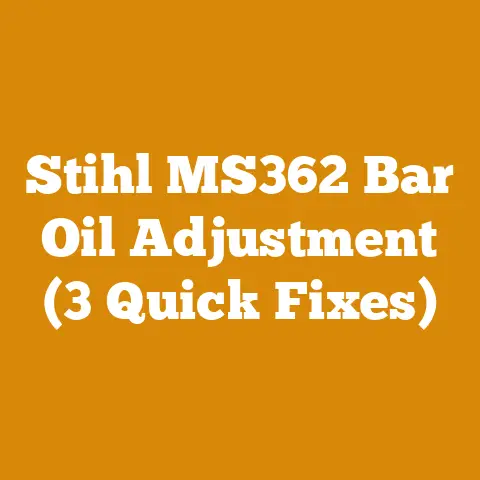 Stihl MS362 Bar Oil Adjustment (3 Quick Fixes)