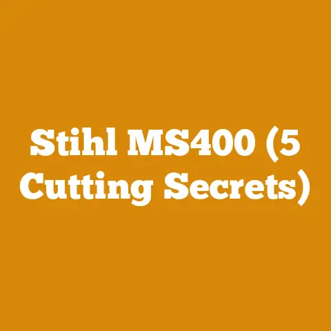 Stihl MS400 (5 Cutting Secrets)
