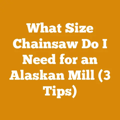 What Size Chainsaw Do I Need for an Alaskan Mill (3 Tips)