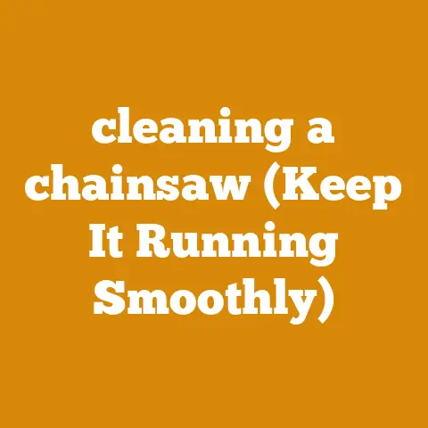 cleaning a chainsaw (Keep It Running Smoothly)