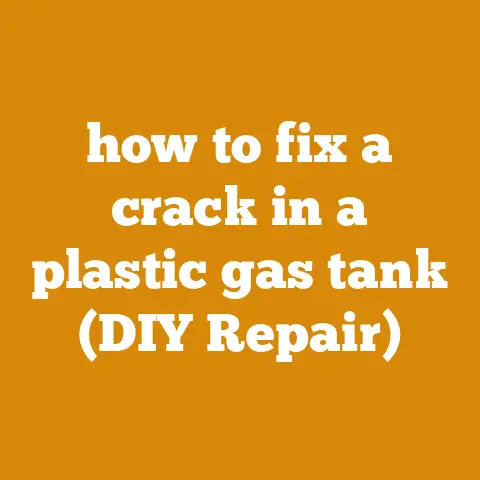 how to fix a crack in a plastic gas tank (DIY Repair)