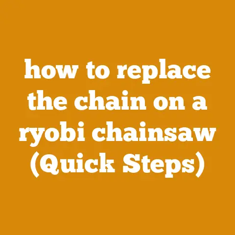 how to replace the chain on a ryobi chainsaw (Quick Steps)