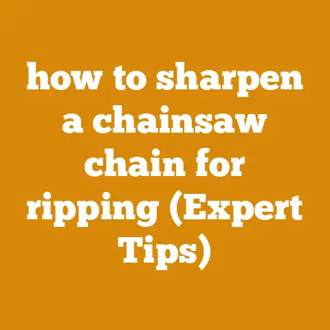 how to sharpen a chainsaw chain for ripping (Expert Tips)