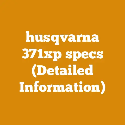 husqvarna 371xp specs (Detailed Information)