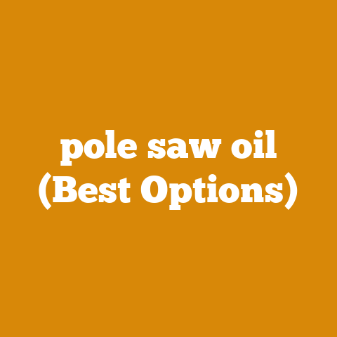 pole saw oil (Best Options)