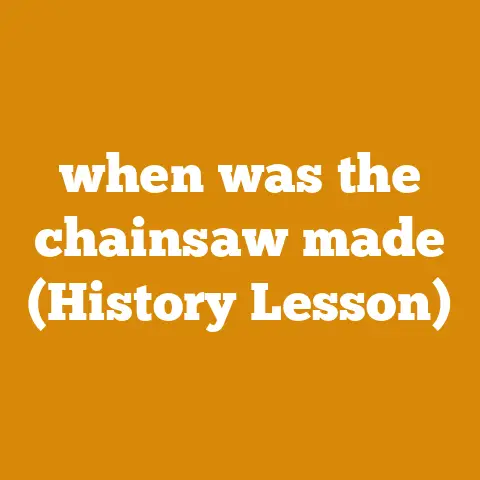 when was the chainsaw made (History Lesson)
