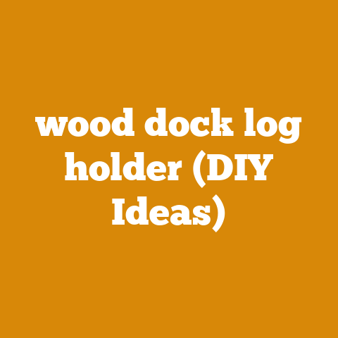 wood dock log holder (DIY Ideas)