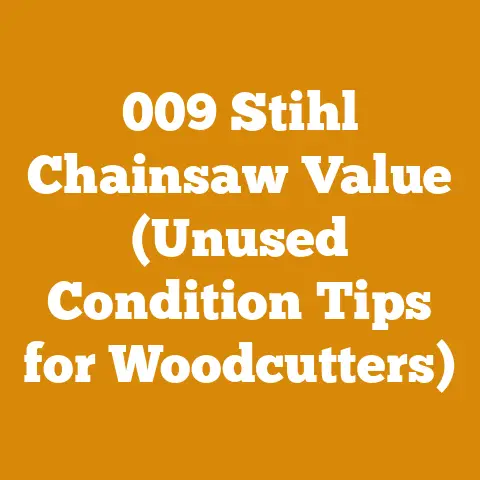 009 Stihl Chainsaw Value (Unused Condition Tips for Woodcutters)