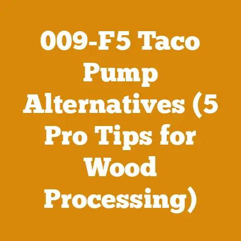 009-F5 Taco Pump Alternatives (5 Pro Tips for Wood Processing)