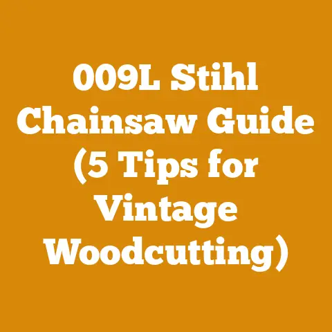 009L Stihl Chainsaw Guide (5 Tips for Vintage Woodcutting)