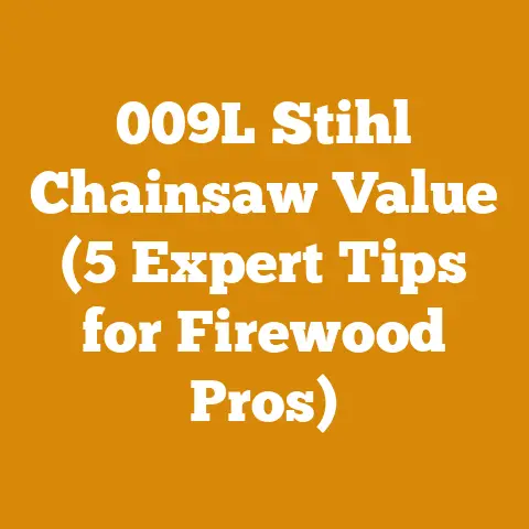 009L Stihl Chainsaw Value (5 Expert Tips for Firewood Pros)