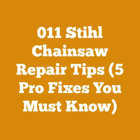 011 Stihl Chainsaw Repair Tips (5 Pro Fixes You Must Know)