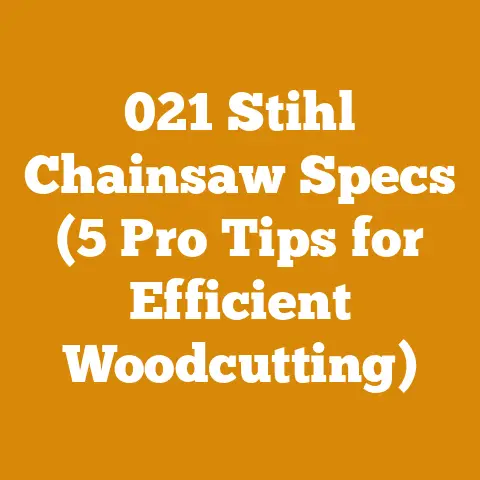 021 Stihl Chainsaw Specs (5 Pro Tips for Efficient Woodcutting)