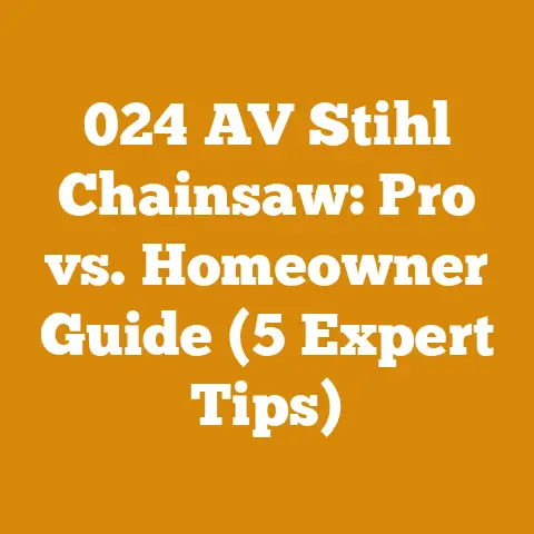 024 AV Stihl Chainsaw: Pro vs. Homeowner Guide (5 Expert Tips)