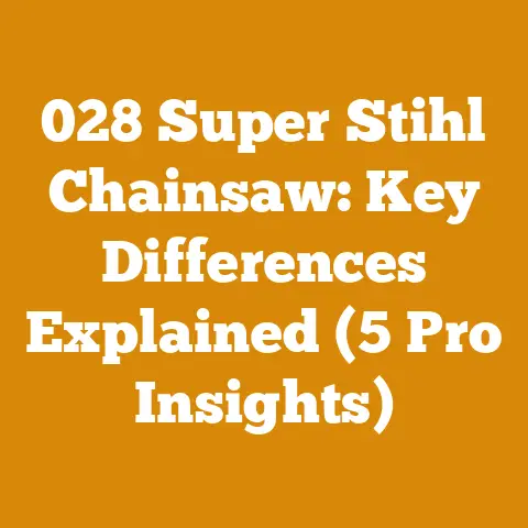 028 Super Stihl Chainsaw: Key Differences Explained (5 Pro Insights)