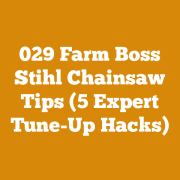 034 AV Stihl Chainsaw Specs (5 Pro Tips For Vintage Saw Owners)