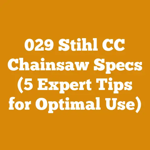 029 Stihl CC Chainsaw Specs (5 Expert Tips for Optimal Use)