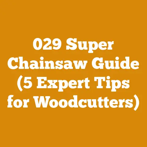 029 Super Chainsaw Guide (5 Expert Tips for Woodcutters)