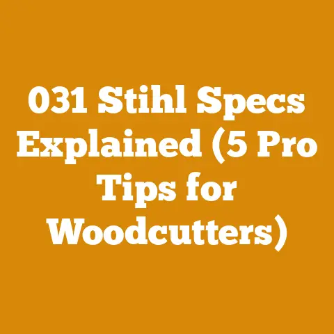 031 Stihl Specs Explained (5 Pro Tips for Woodcutters)