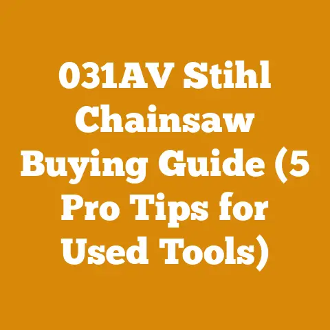 031AV Stihl Chainsaw Buying Guide (5 Pro Tips for Used Tools)