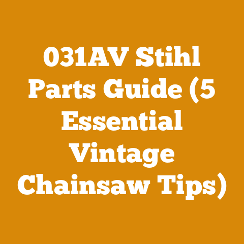 031AV Stihl Parts Guide (5 Essential Vintage Chainsaw Tips)