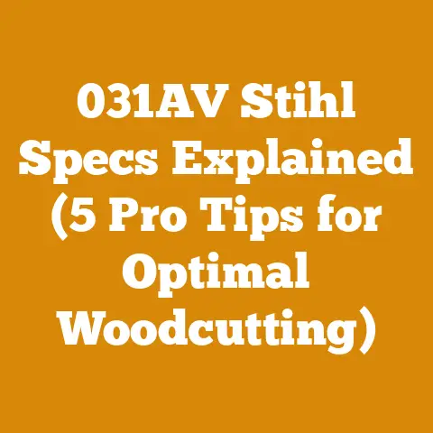 031AV Stihl Specs Explained (5 Pro Tips for Optimal Woodcutting)