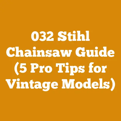 032 Stihl Chainsaw Guide (5 Pro Tips for Vintage Models)