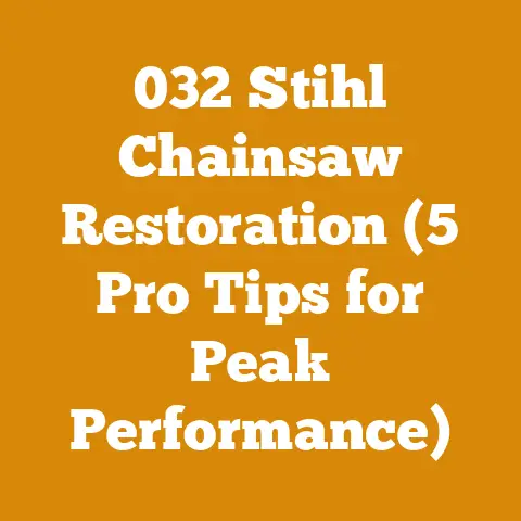 032 Stihl Chainsaw Restoration (5 Pro Tips for Peak Performance)