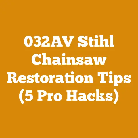 032AV Stihl Chainsaw Restoration Tips (5 Pro Hacks)