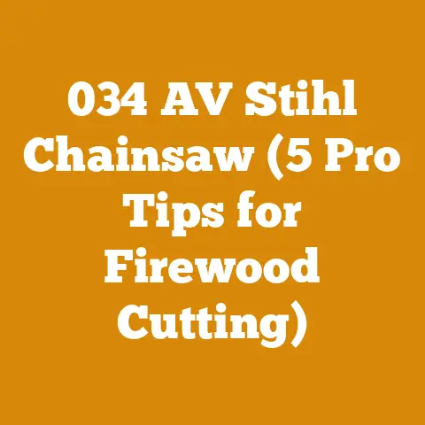 034 AV Stihl Chainsaw (5 Pro Tips for Firewood Cutting)