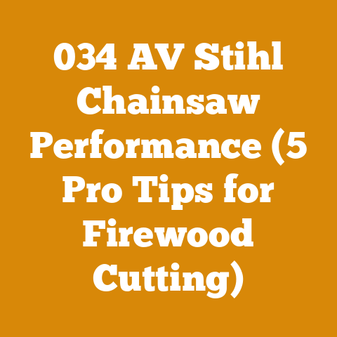 034 AV Stihl Chainsaw Performance (5 Pro Tips for Firewood Cutting)