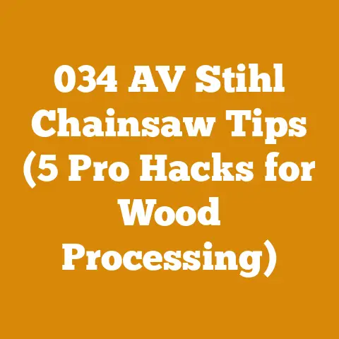 034 AV Stihl Chainsaw Tips (5 Pro Hacks for Wood Processing)