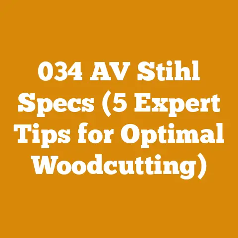034 AV Stihl Specs (5 Expert Tips for Optimal Woodcutting)