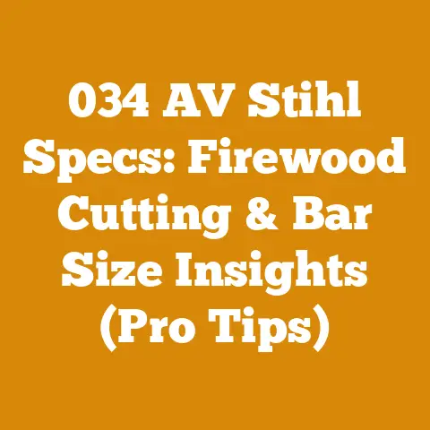 034 AV Stihl Specs: Firewood Cutting & Bar Size Insights (Pro Tips)